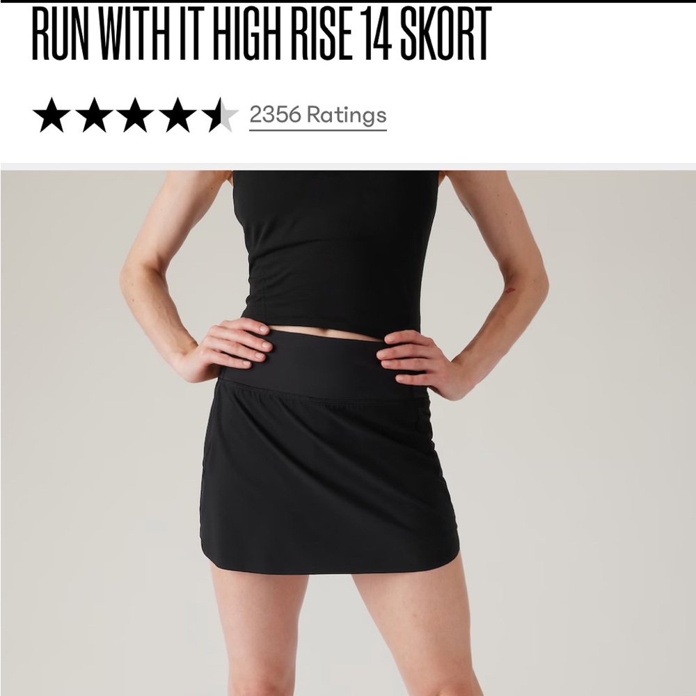 Athleta women’s RUN WITH IT HIGH RISE 14 “SKORT